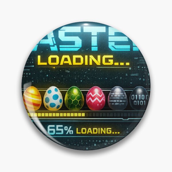 Item preview, Easter Loading – Tech Geek Progress Bar designed and sold by Lyvion design.
