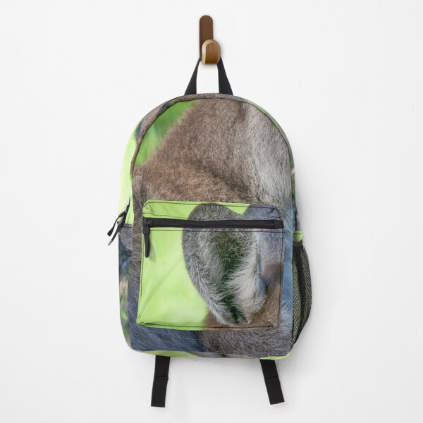 Item preview, Resting Kangaroo Portrait – Peaceful Australian Wildlife Photography, Green Bokeh designed and sold by WildFrameNature.