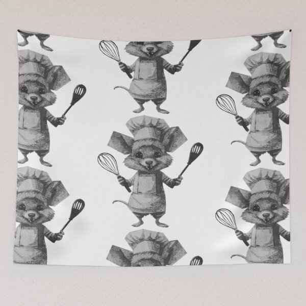 Item preview, Cute Mouse Chef Cartoon designed and sold by kinpirks.