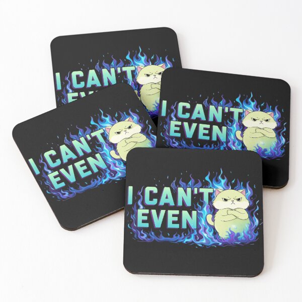 Item preview, I Can’t Even – Funny Angry Cat Meme Humor designed and sold by SoundStyleShop.