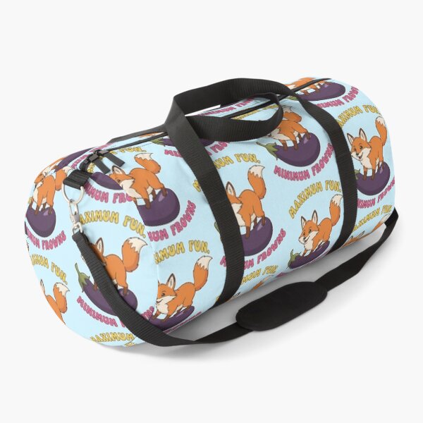 Item preview, Cute Fox “Maximum Fun Minimum Frowns” Cartoon Design designed and sold by My-Hoodies.