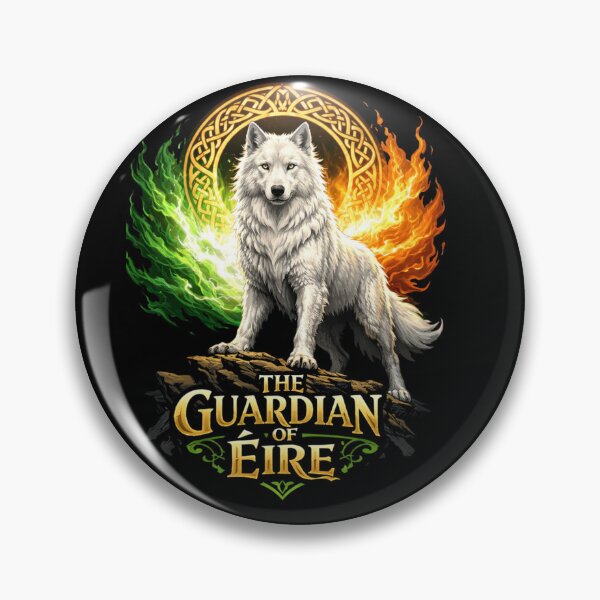 Item preview, The Guardian of Éire – Celtic Wolf Spirit of Ireland designed and sold by bazstees54.