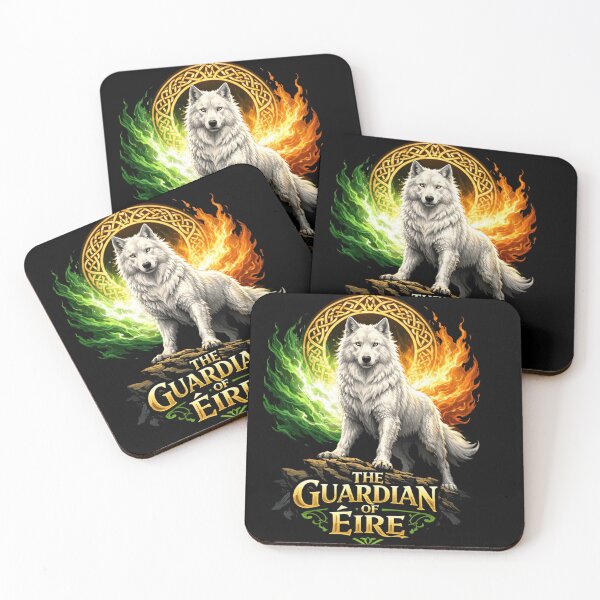 Item preview, The Guardian of Éire – Celtic Wolf Spirit of Ireland designed and sold by bazstees54.