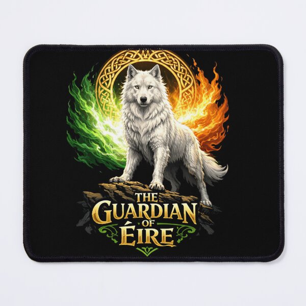 Item preview, The Guardian of Éire – Celtic Wolf Spirit of Ireland designed and sold by bazstees54.