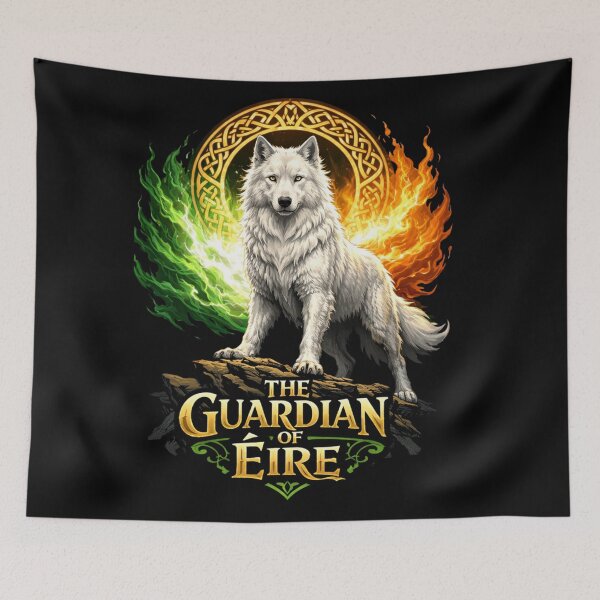 Item preview, The Guardian of Éire – Celtic Wolf Spirit of Ireland designed and sold by bazstees54.