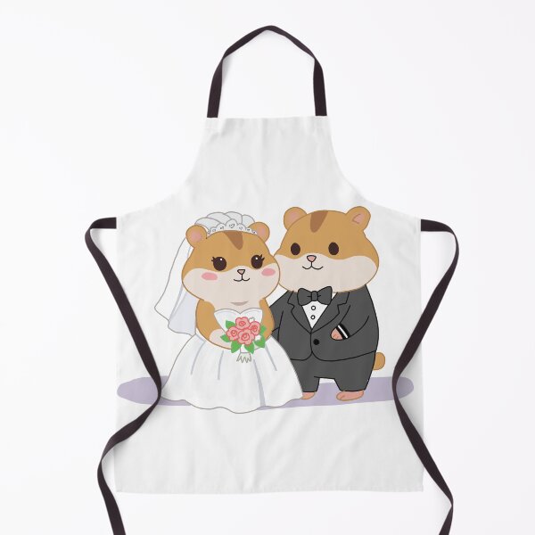 Item preview, Cute Hamster Wedding Couple Sticker- Kawaii Bride and Groom Hamster Illustration designed and sold by pn_terest.