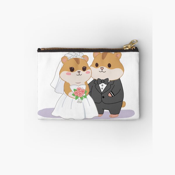 Item preview, Cute Hamster Wedding Couple Sticker- Kawaii Bride and Groom Hamster Illustration designed and sold by pn_terest.