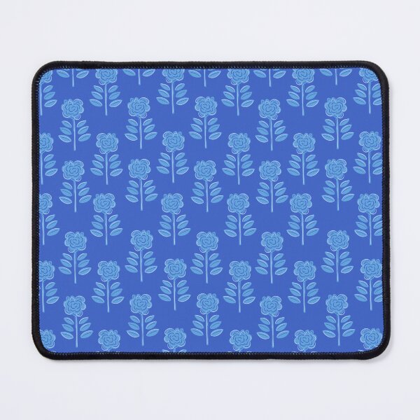 Item preview, Block Print Floral - Coastal Blue designed and sold by Willow & Grace Designs.