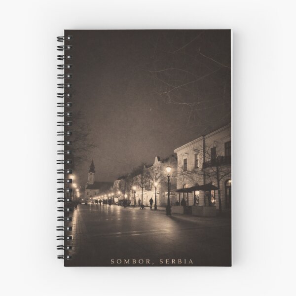 Item preview, King Petar I Street – Sombor Noir City Illustration designed and sold by InnerwayStudio.