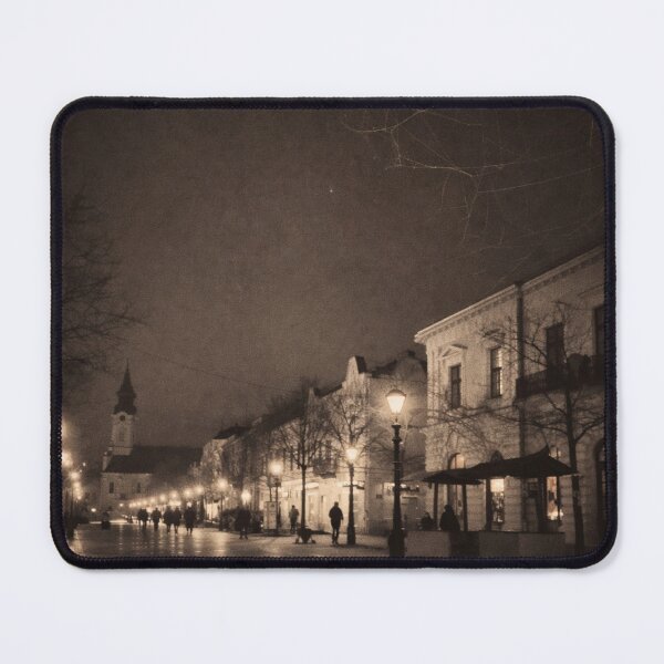 Item preview, King Petar I Street – Sombor Noir City Illustration designed and sold by InnerwayStudio.