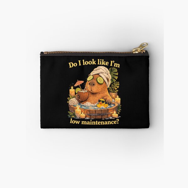 Item preview, Do I Look Like I’m Low Maintenance? – Funny Capybara Spa Humor Meme designed and sold by SoundStyleShop.