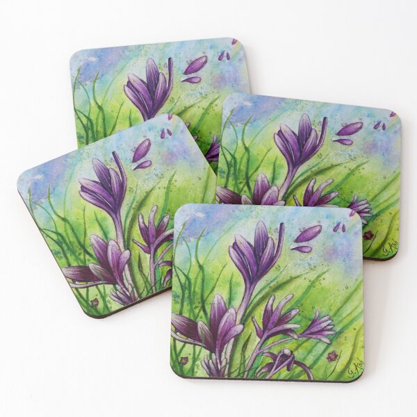 Item preview, The autumn crocuses in the wind designed and sold by Ginette Ash.