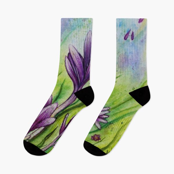 Item preview, The autumn crocuses in the wind designed and sold by Ginette Ash.