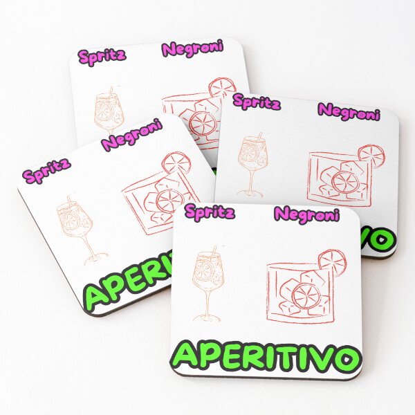 Item preview, The Italian Dilemma - Spritz or Negroni Aperitivo Neon Pop designed and sold by TheItaliandilemma.