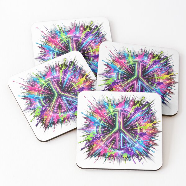 Item preview, Neon Peace Burst designed and sold by RH Design Lab.
