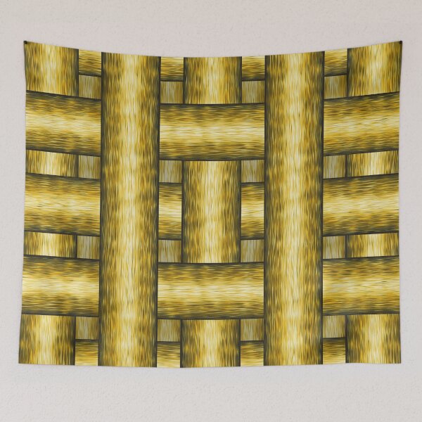 Item preview, Abstract pattern of yellow fibers designed and sold by Cherevan.