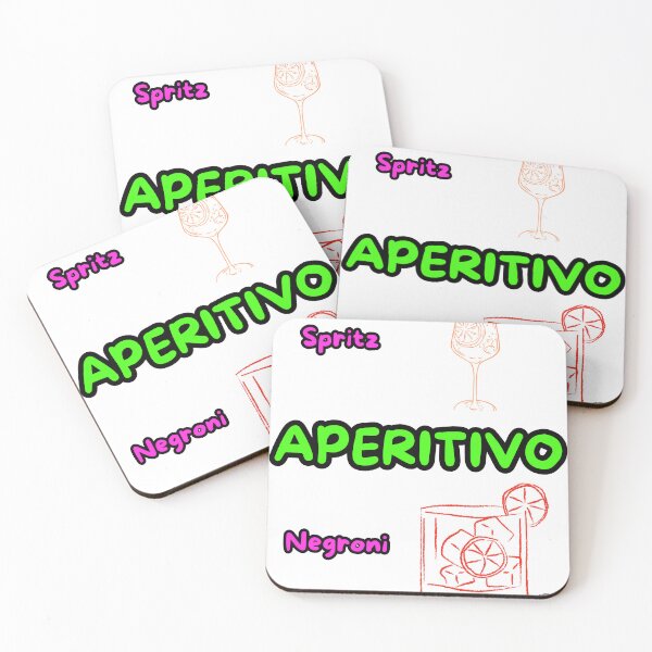 Item preview, The Italian Dilemma - Spritz or Negroni Aperitivo Neon Pop designed and sold by TheItaliandilemma.