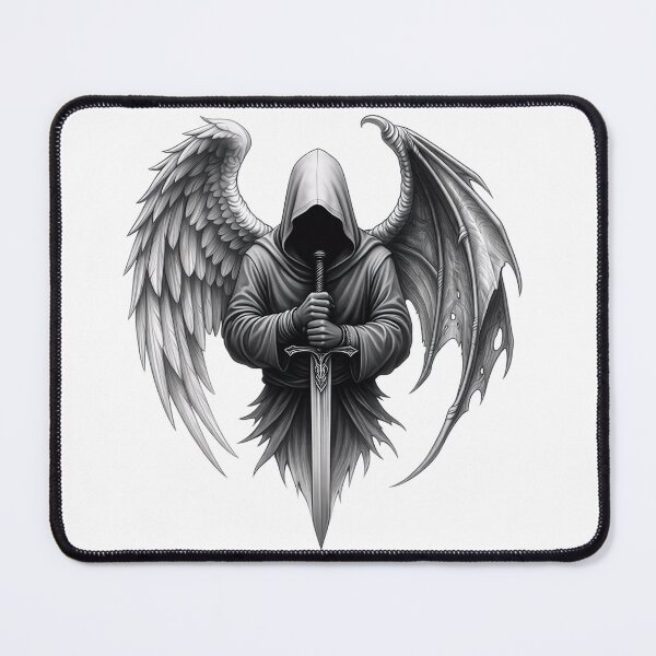 Item preview, Dark Winged Guardian with Sword designed and sold by Carftastic.
