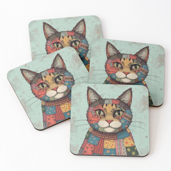 Item preview,  Abstract Cat Sticker, Animal Magnet  designed and sold by colorleafz.