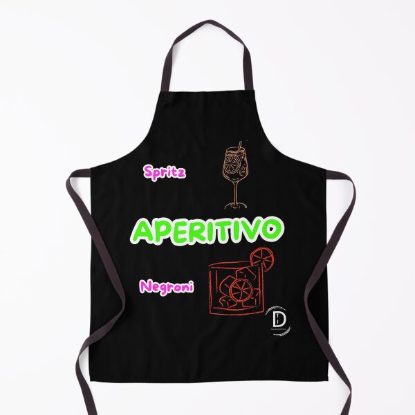 Item preview, The Italian Dilemma - Spritz or Negroni Aperitivo Neon Pop Black Version designed and sold by TheItaliandilemma.