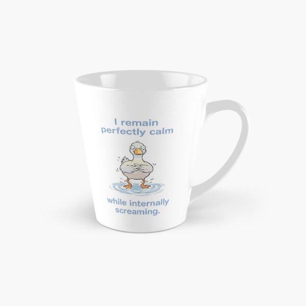 Item preview, Stressed White Duck Remaining Perfectly Calm While Internally Screaming designed and sold by Zatch-Bell.