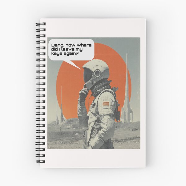 Item preview, Retro Space Oops: Astronaut Locked Out on Mars designed and sold by Ignorant-Artist.
