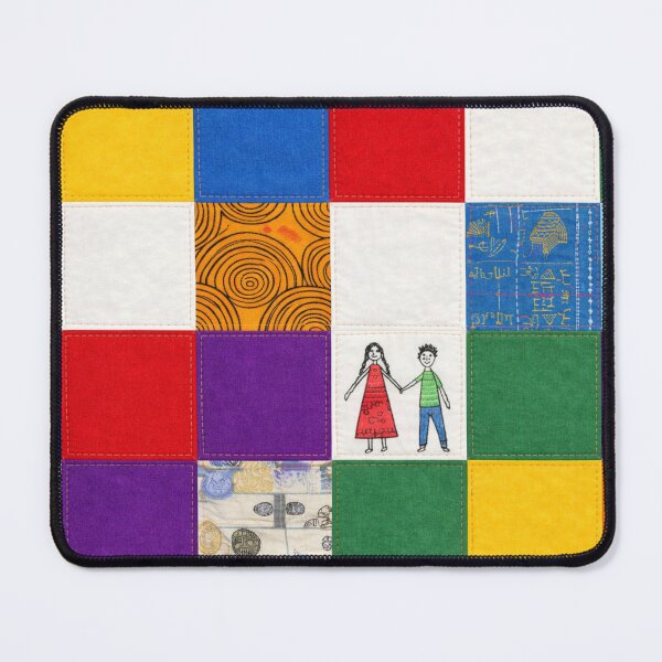Item preview, A colorful patchwork quilt designed and sold by Ratatosk-AI.