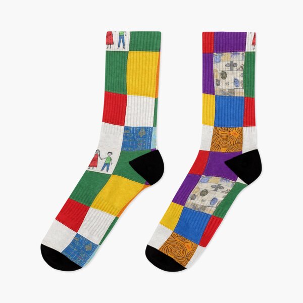 Item preview, A colorful patchwork quilt designed and sold by Ratatosk-AI.