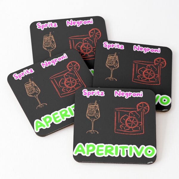 Item preview, The Italian Dilemma - Spritz or Negroni Aperitivo Neon Pop designed and sold by TheItaliandilemma.