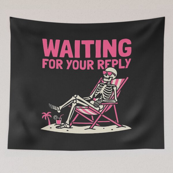 Item preview, Waiting For Your Reply Skeleton Beach designed and sold by KeremYurtseven.