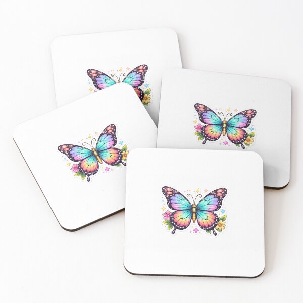 Item preview, Colorful Beautiful Butterfly Sticker designed and sold by Designvexo.