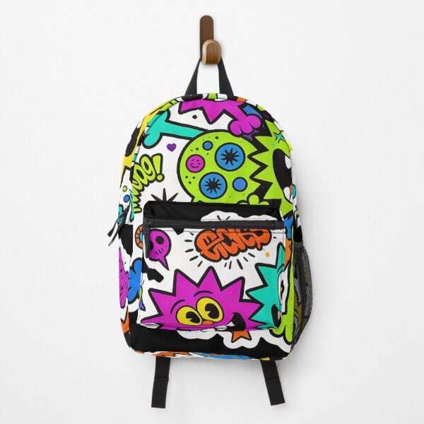 Item preview, Neon Graffiti Monsters – Street Art Pop Art Cartoon designed and sold by PLUSHIWORLDtm.