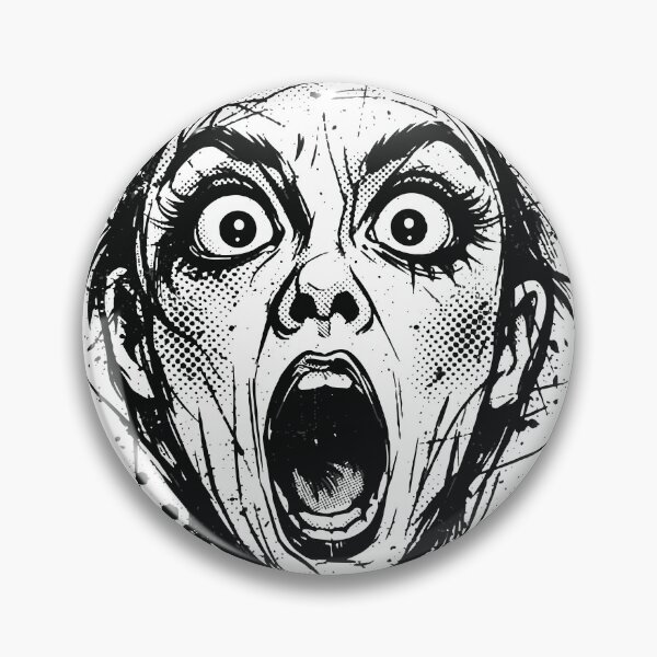 Item preview, A joyful laughing face illustrated with energetic sketch lines and halftone shading. The dynamic expression creates a lively and playful graphic designed and sold by Dejbar.