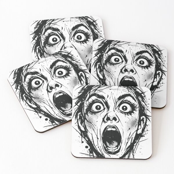 Item preview, A joyful laughing face illustrated with energetic sketch lines and halftone shading. The dynamic expression creates a lively and playful graphic designed and sold by Dejbar.