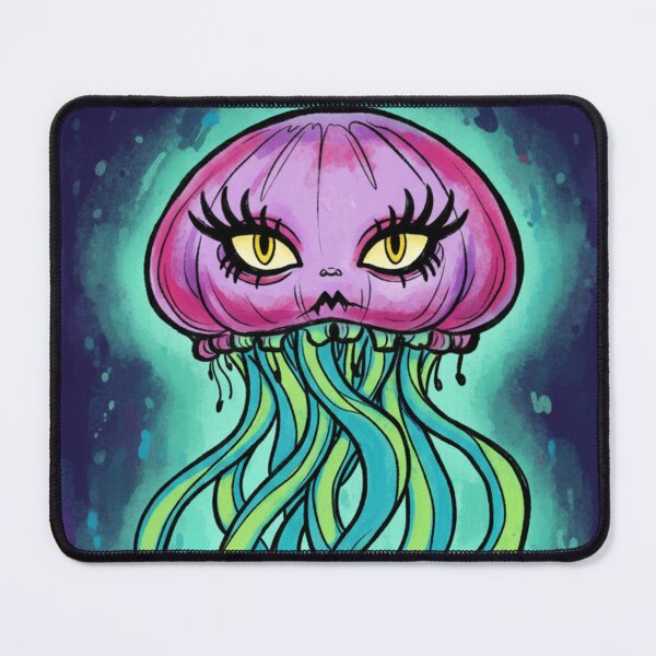 Item preview, Jellyfish Neon Kawaii Psychedelic – Fantasy Marine Art designed and sold by HeyHas.