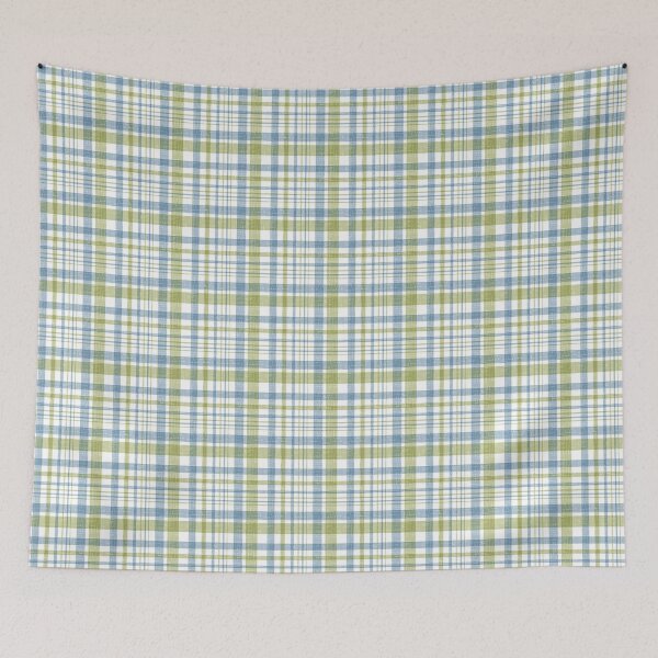 Item preview, Fresh Tartan: Blue and Green Checks designed and sold by Nekogobido.