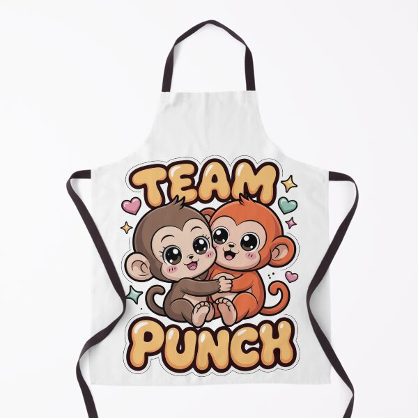 Item preview, Team Punch – Kawaii Brown & Rust Orange Monkey Best Friends Yellow Gradient Sticker Tee | BFF Shirt designed and sold by DarylWelsh2024.