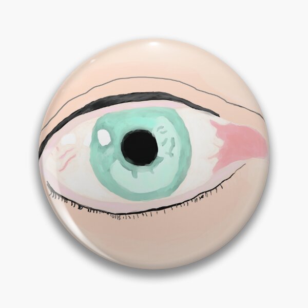 Item preview, Mint Green Eye Study Digital Art Illustration designed and sold by Najomiartstudio.