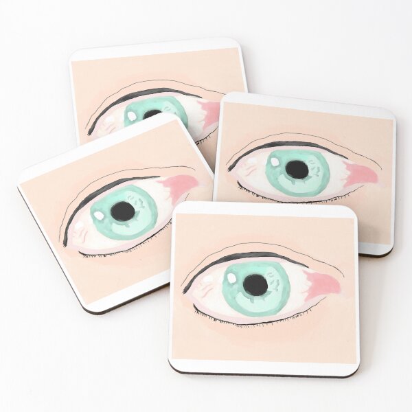 Item preview, Mint Green Eye Study Digital Art Illustration designed and sold by Najomiartstudio.