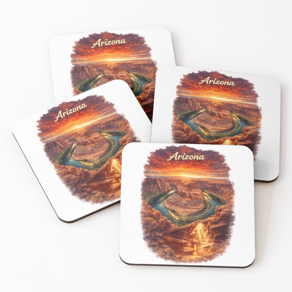 Item preview, Arizona Horseshoe Bend & Antelope Canyon Travel Sticker – Southwest Desert Landscape designed and sold by SamEmbersLiving.