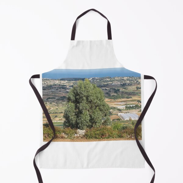 Item preview, Eucalyptus Tree Overlooking Mediterranean Farmland and Coastal Countryside With Greenhouses and Terraced Fields designed and sold by Nmallia.