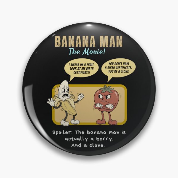Item preview, Banana Man The Movie Parody T-Shirt, Funny Banana is a Berry Clone Joke Shirt designed and sold by Guilty Kick.