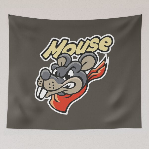 Item preview, Angry Mouse Face – Funny Furious Rodent Design designed and sold by MerlinWear.