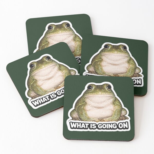 Item preview, Confused Frog Meme – What Is Going On Funny Reaction Frog Sticker designed and sold by Animalith.