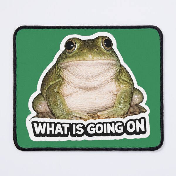 Item preview, Confused Frog Meme – What Is Going On Funny Reaction Frog Sticker designed and sold by Animalith.
