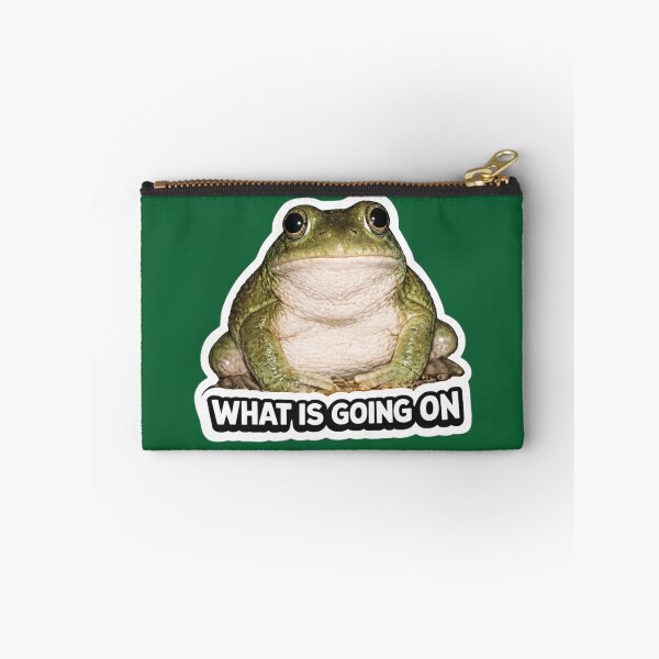 Item preview, Confused Frog Meme – What Is Going On Funny Reaction Frog Sticker designed and sold by Animalith.