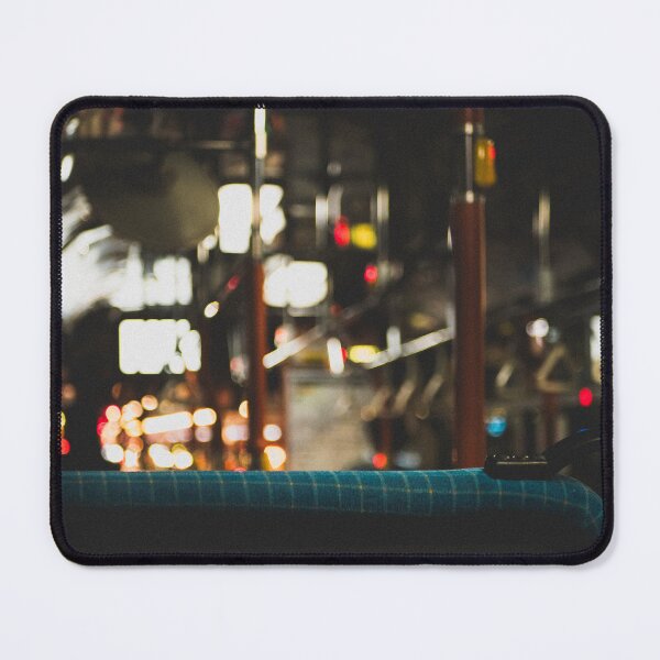 Item preview, Blurred bus interior with bokeh lights designed and sold by mazatrazz.