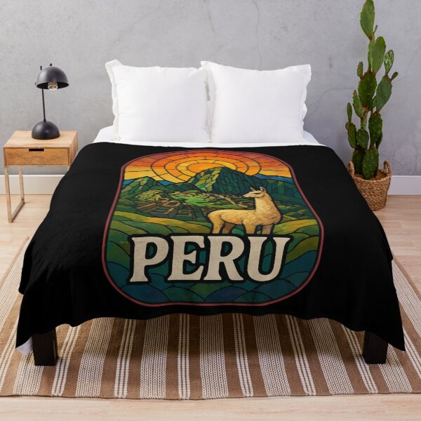 Item preview, Peru Llama Stained Glass Art Travel designed and sold by TomFrontierArt.