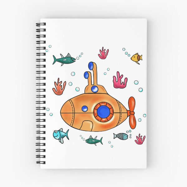 Item preview, Cute Submarine And Tropical Fish designed and sold by Sartoris Art.
