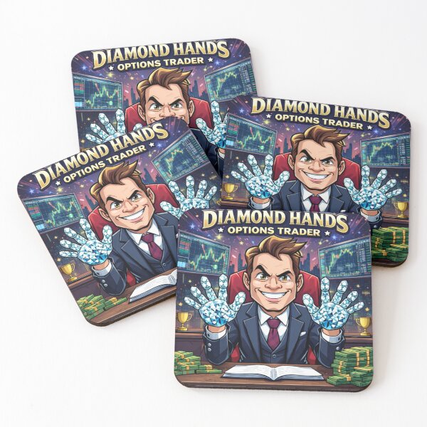 Item preview, Diamond Hands Options Trader – Stock Market Trading Meme designed and sold by VolatilityEdge.